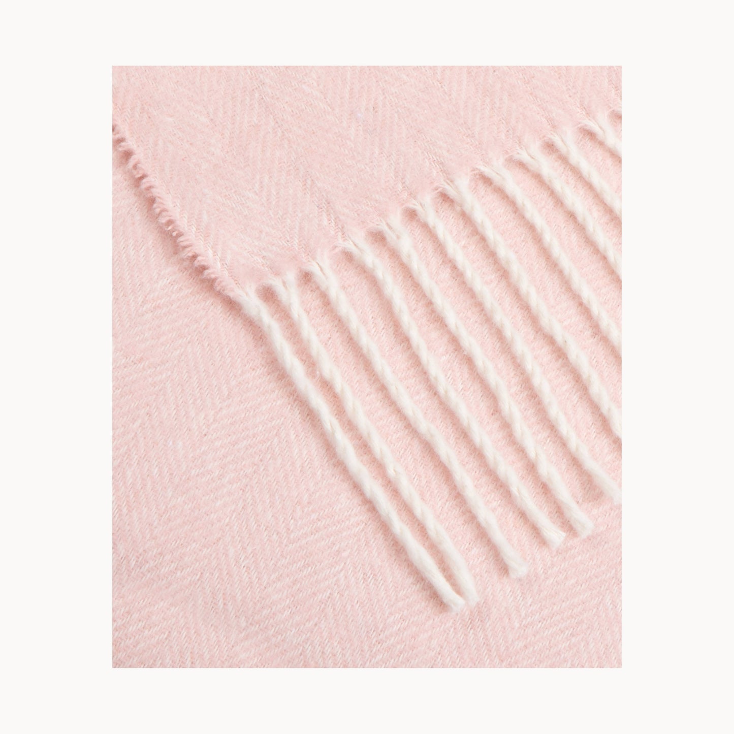 Super Soft Babele Herringbone - Manta de Algodón Reciclado: Azul marino