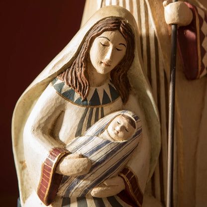 Figura de Natividad Pintada a Mano