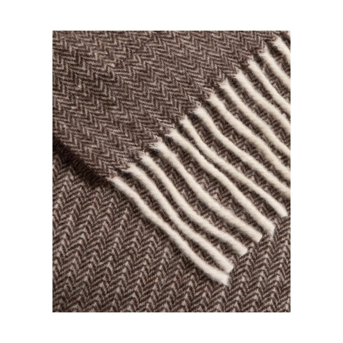 Nitra 100 Throw – Manta de Lana Reciclada y Cachemira: Beige