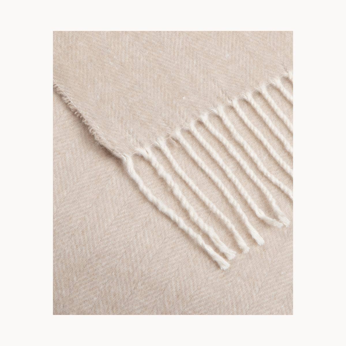 Super Soft Babele Herringbone - Manta de Algodón Reciclado: Azul marino