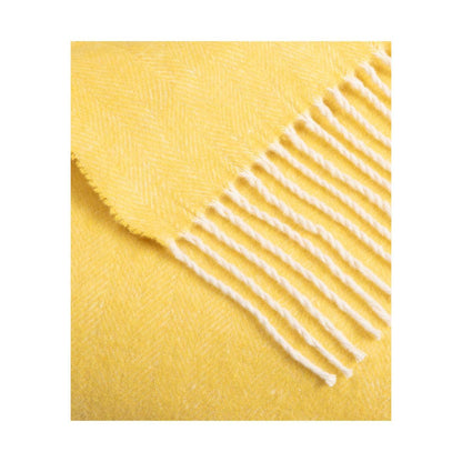 Super Soft Babele Herringbone - Manta de Algodón Reciclado: Marrón oscuro