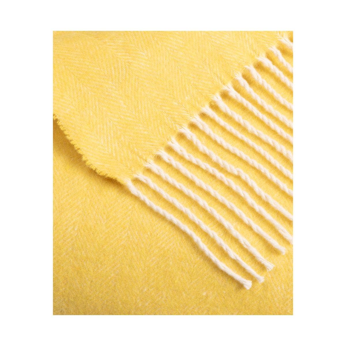 Super Soft Babele Herringbone - Manta de Algodón Reciclado: Azul marino