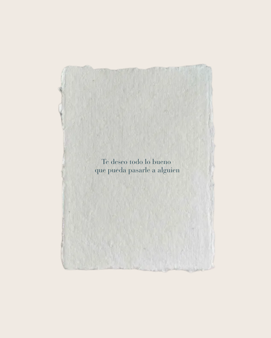 Tarjetas «Te deseo todo lo bueno» x5