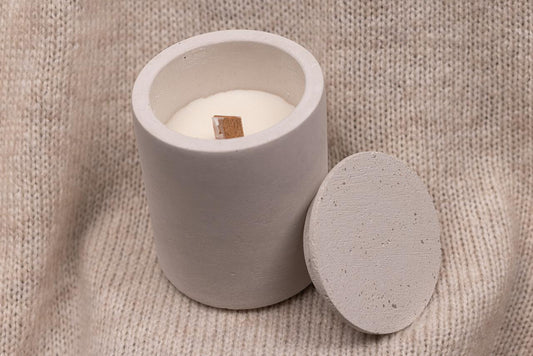 Vela de cerámica y cera de soja