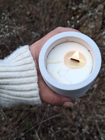 Vela de cerámica y cera de soja