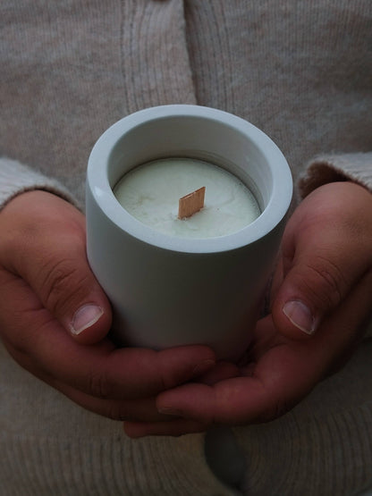 Vela de cerámica y cera de soja