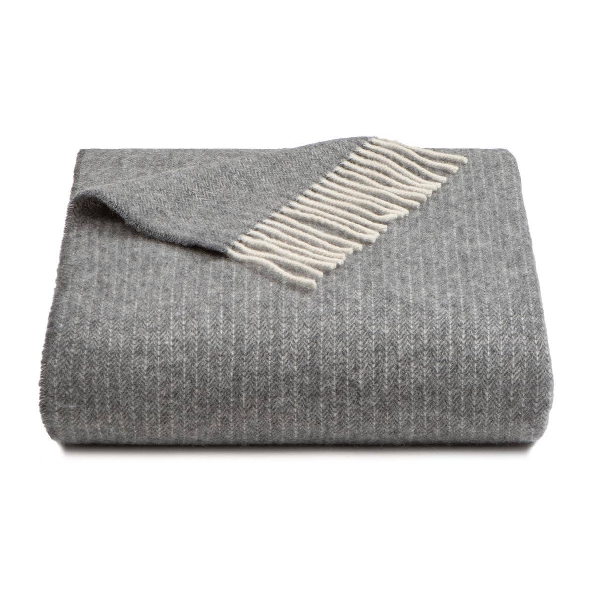 Nitra 100 Throw – Manta de Lana Reciclada y Cachemira: Beige