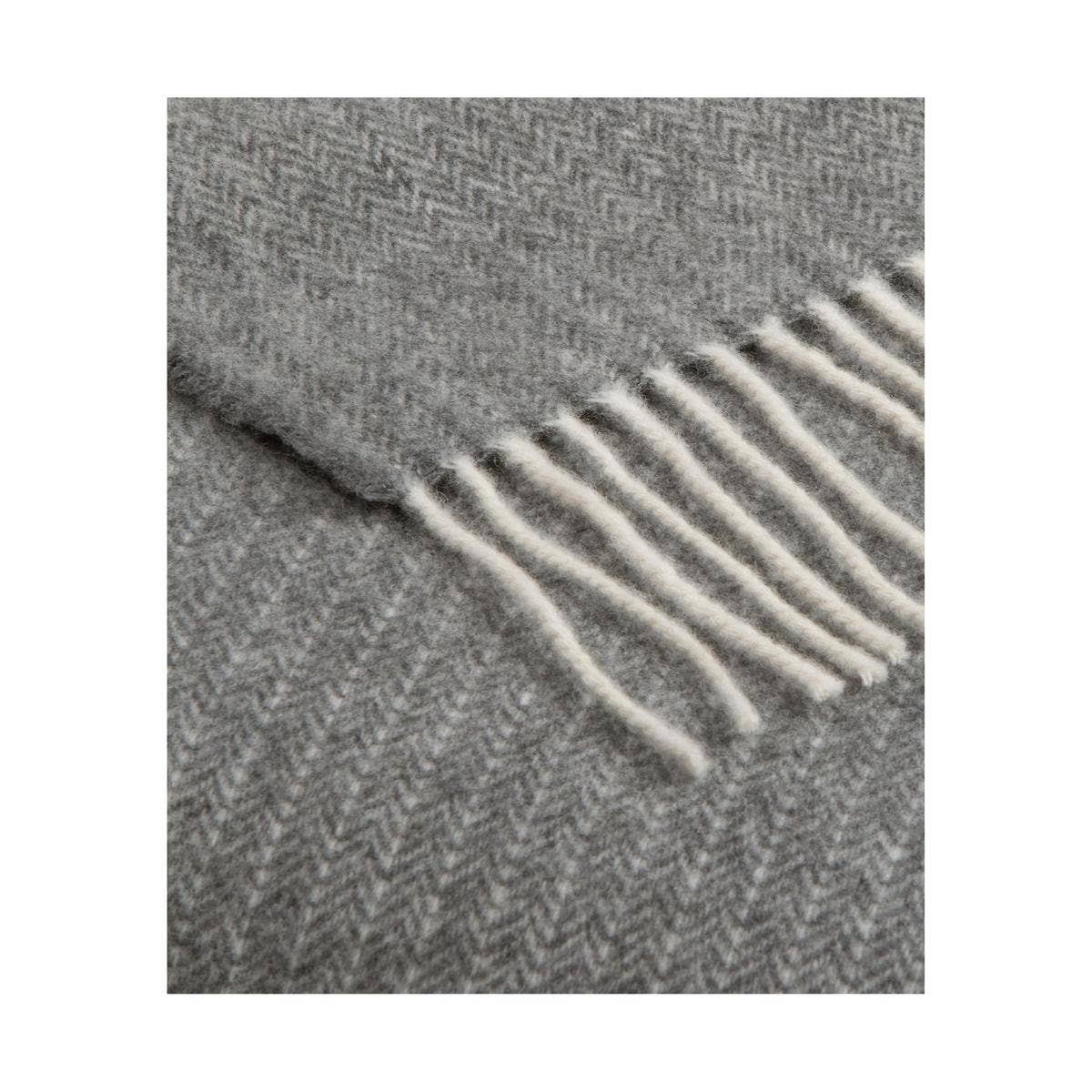 Nitra 100 Throw – Manta de Lana Reciclada y Cachemira: Beige