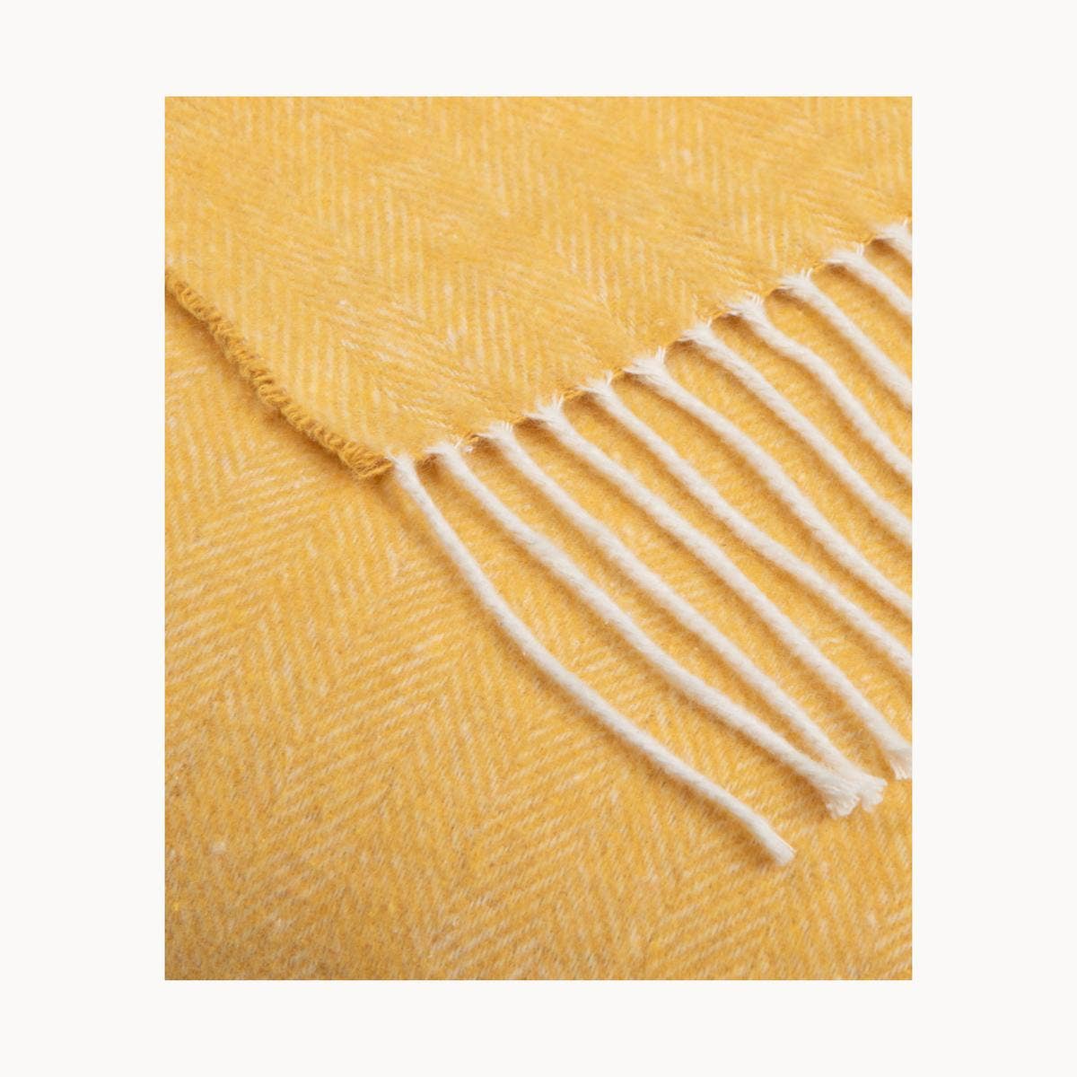 Super Soft Babele Herringbone - Manta de Algodón Reciclado: Marrón oscuro