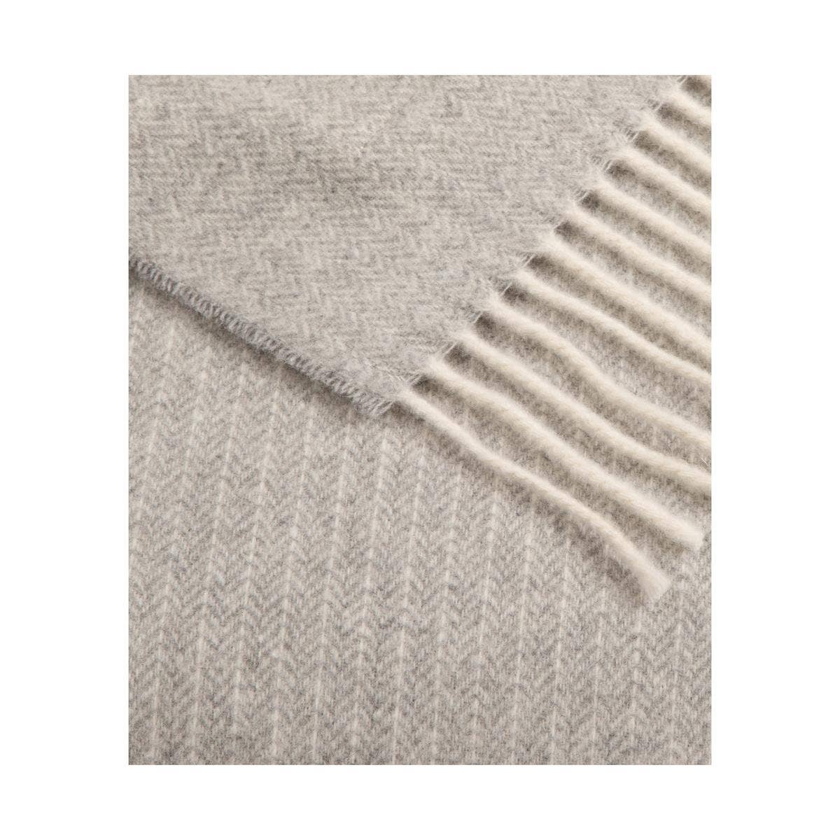 Nitra 100 Throw – Manta de Lana Reciclada y Cachemira: Beige