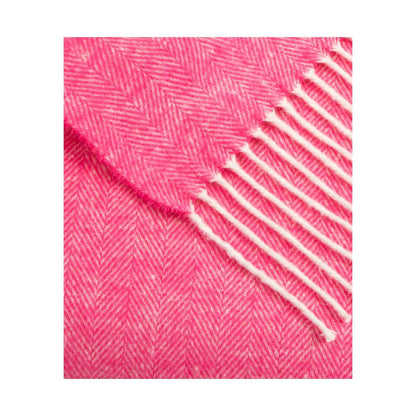 Super Soft Babele Herringbone - Manta de Algodón Reciclado: Azul marino