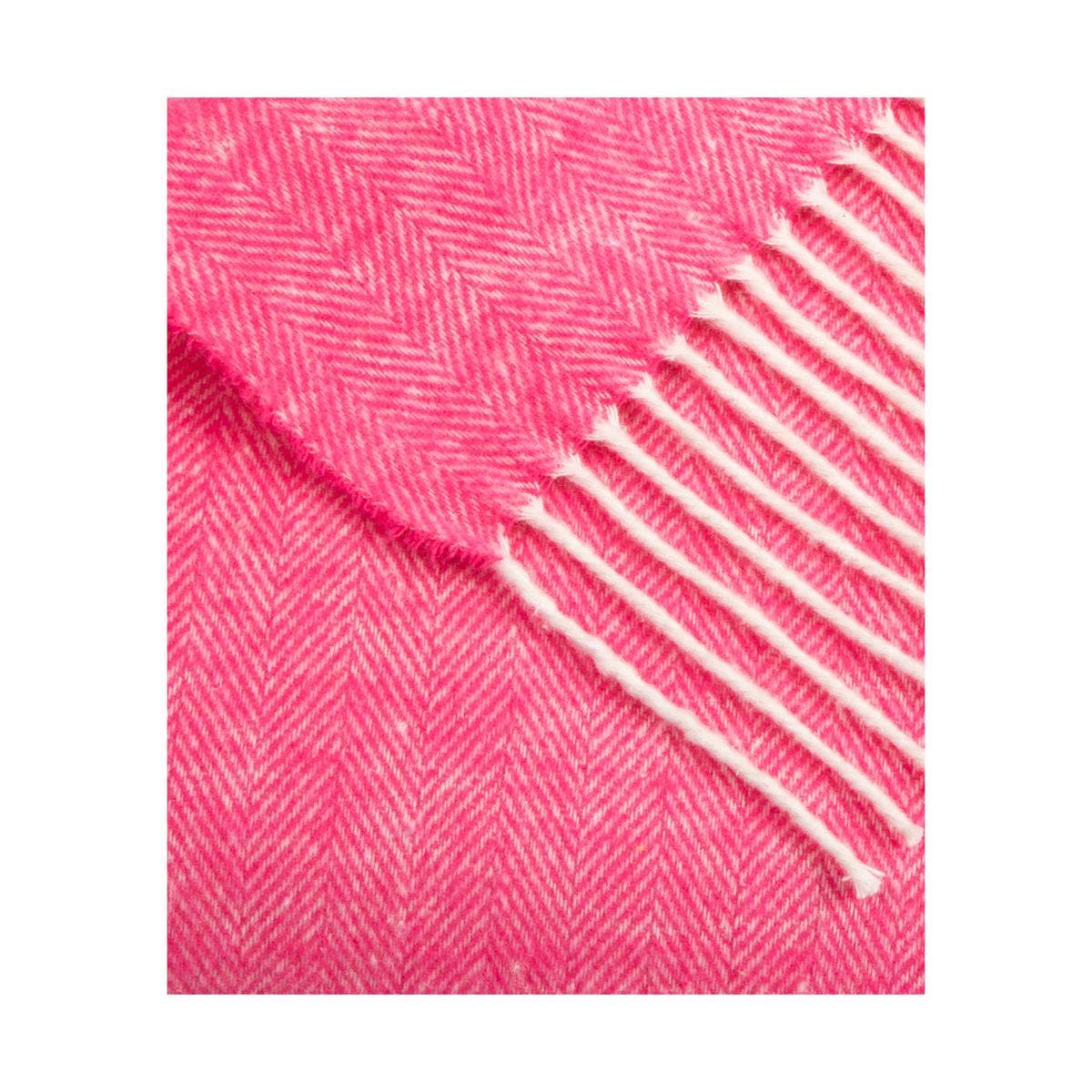 Super Soft Babele Herringbone - Manta de Algodón Reciclado: Marrón oscuro