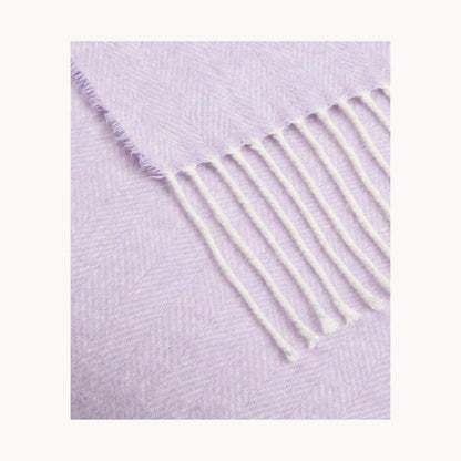 Super Soft Babele Herringbone - Manta de Algodón Reciclado: Marrón oscuro