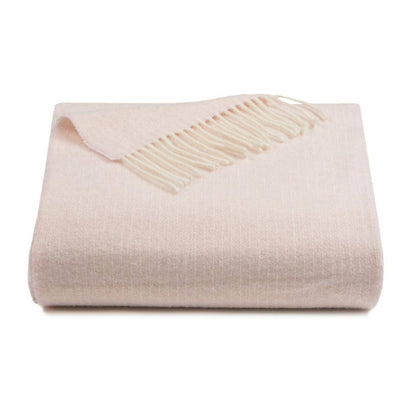 Nitra 100 Throw – Manta de Lana Reciclada y Cachemira: Beige