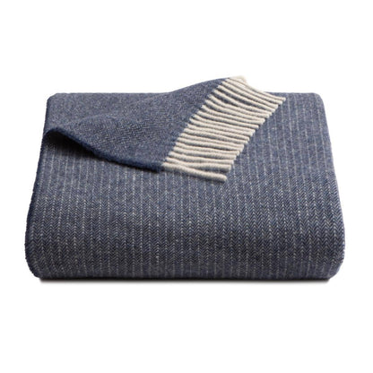 Nitra 100 Throw – Manta de Lana Reciclada y Cachemira: Beige